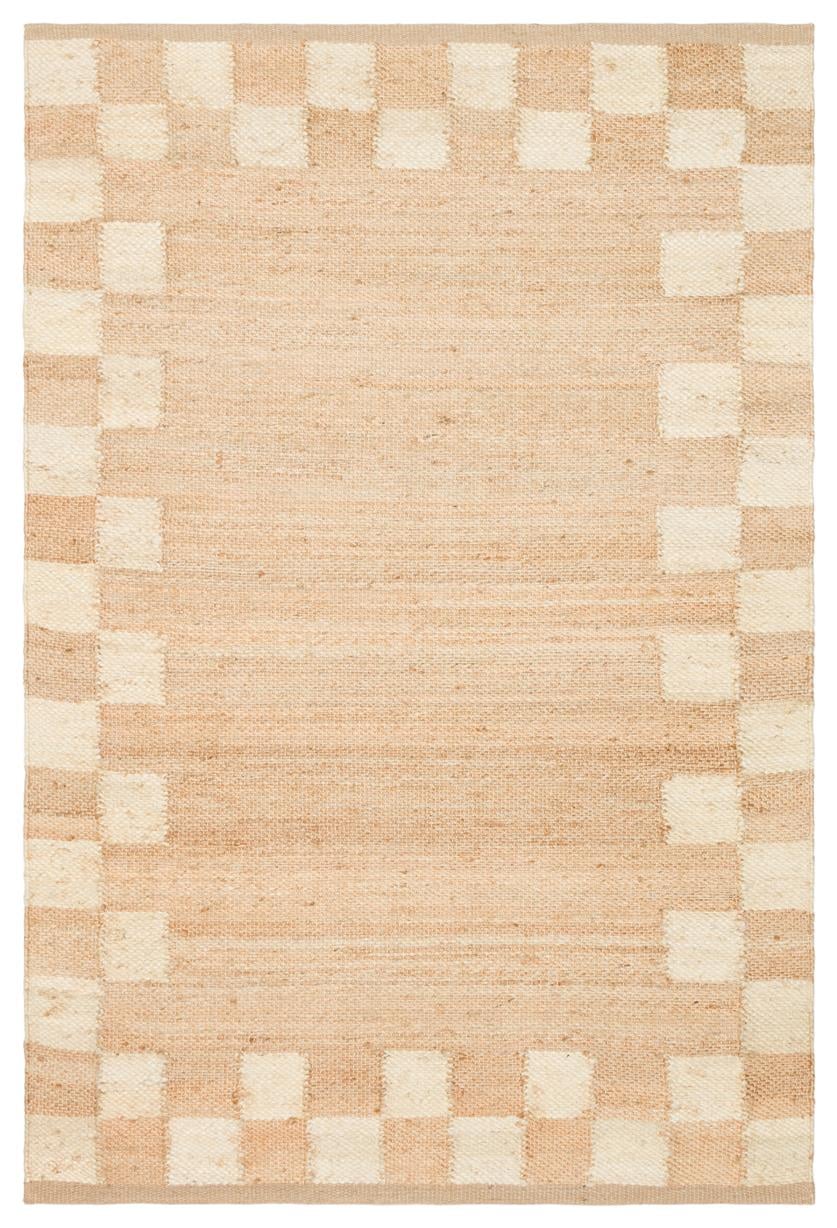 Jütte Natural 13 White Çift Taraflı Jüt Halı