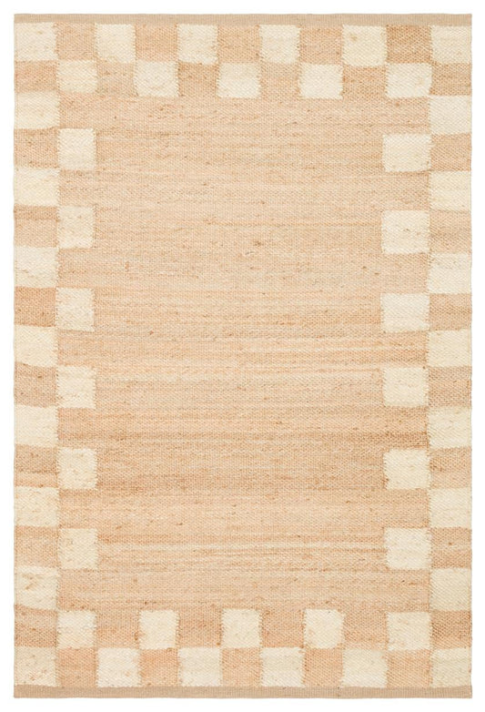 Jütte Natural 13 White Çift Taraflı Jüt Halı