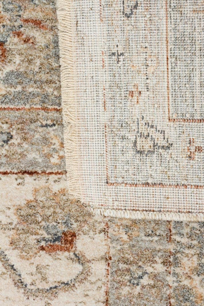 Varak Cream Grey XW VRK04 Desenlere Sahip Makinede Yıkanabilir Vintage Salon Oturma odası Koridor Mutfak Halısı
