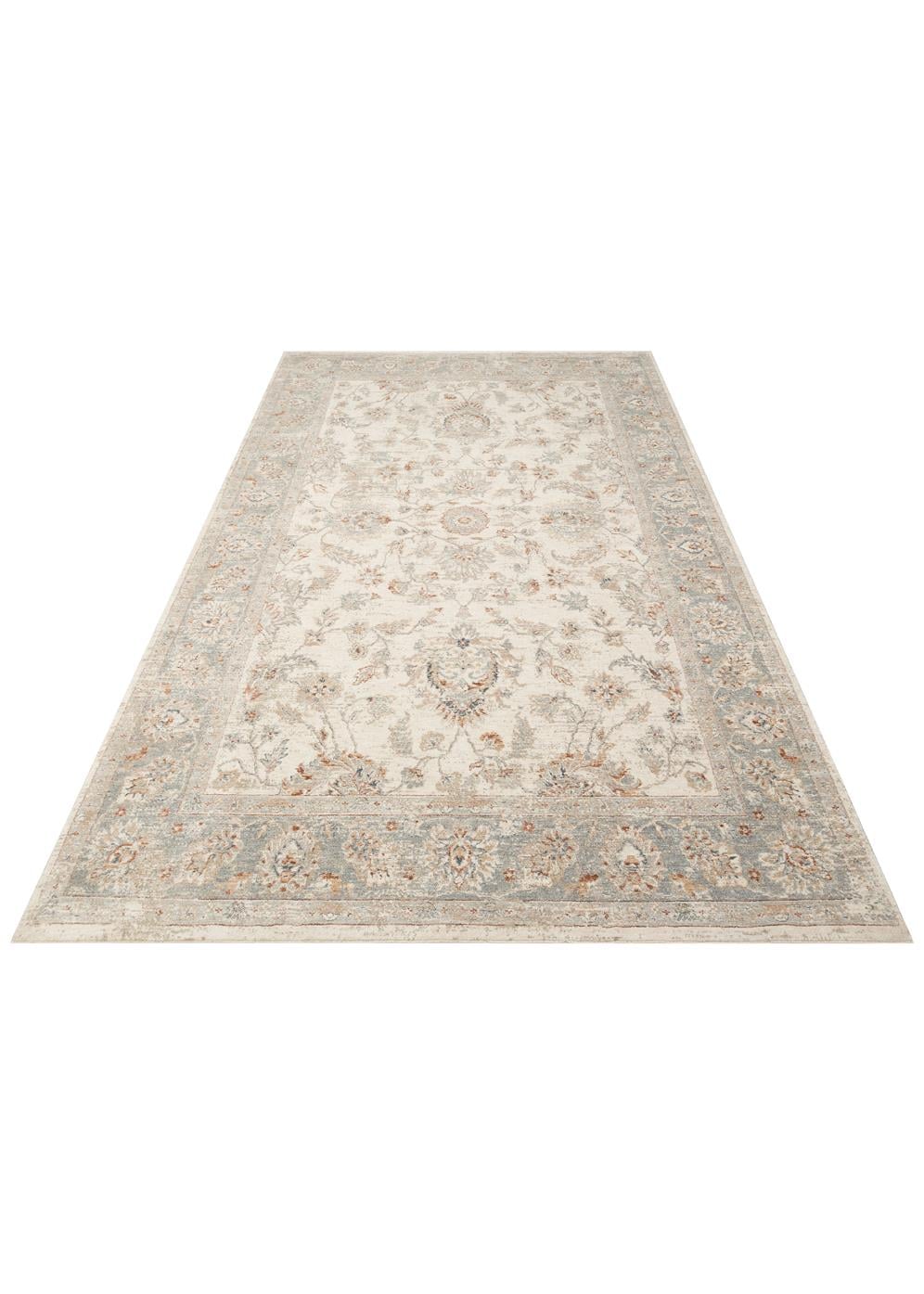 Varak Cream Grey XW VRK04 Desenlere Sahip Makinede Yıkanabilir Vintage Salon Oturma odası Koridor Mutfak Halısı