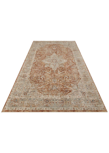 Varak Terra XW VRK05 Desenlere Sahip Makinede Yıkanabilir Vintage Salon Oturma odası Koridor Mutfak Halısı