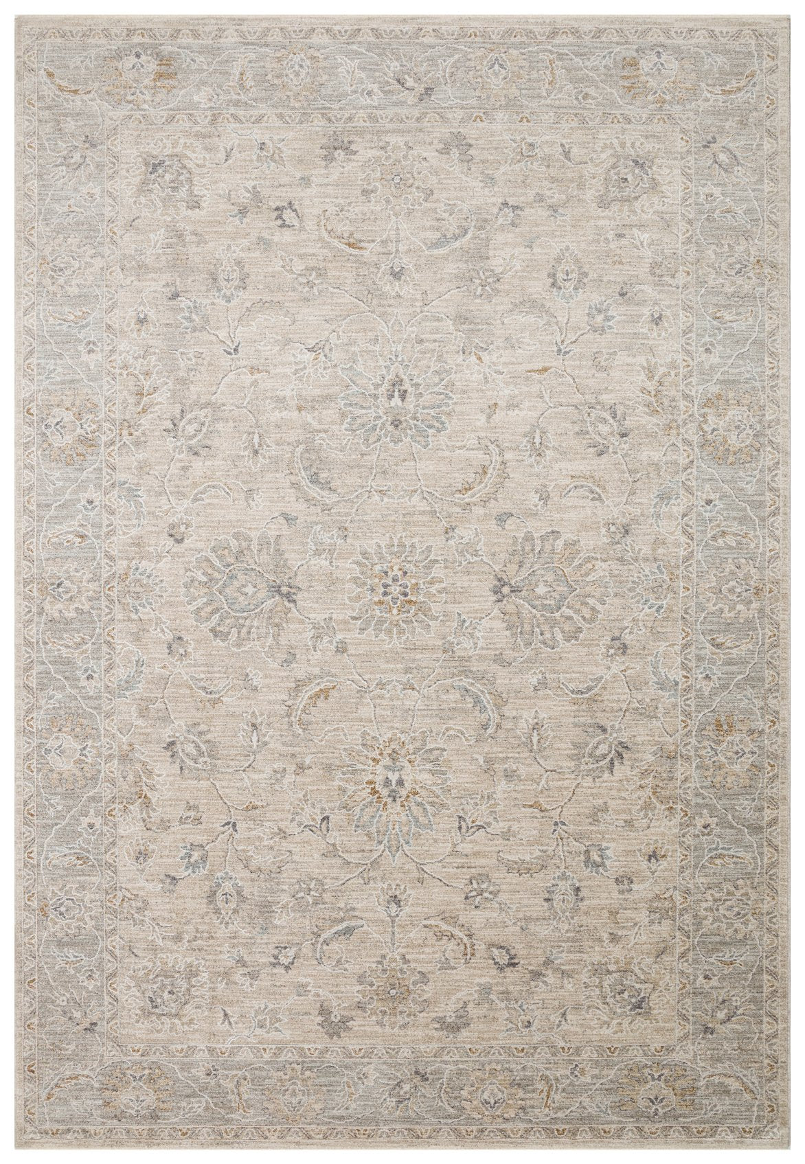 Varak L.Grey XW VRK06 Desenlere Sahip Makinede Yıkanabilir Vintage Salon Oturma odası Koridor Mutfak Halısı