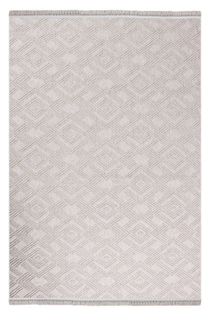 Skyet SKT0206 Beige Bukle Dokuma Minimalist İskandinav Halı