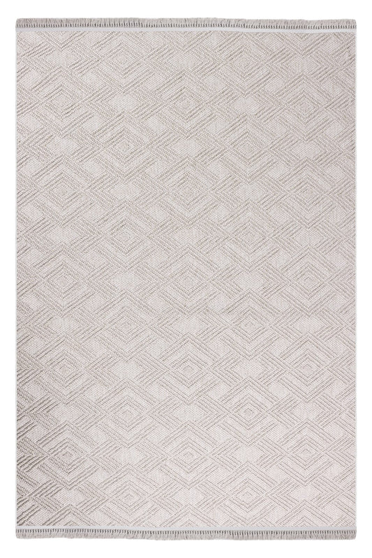 Skyet SKT0206 Beige Bukle Dokuma Minimalist İskandinav Halı