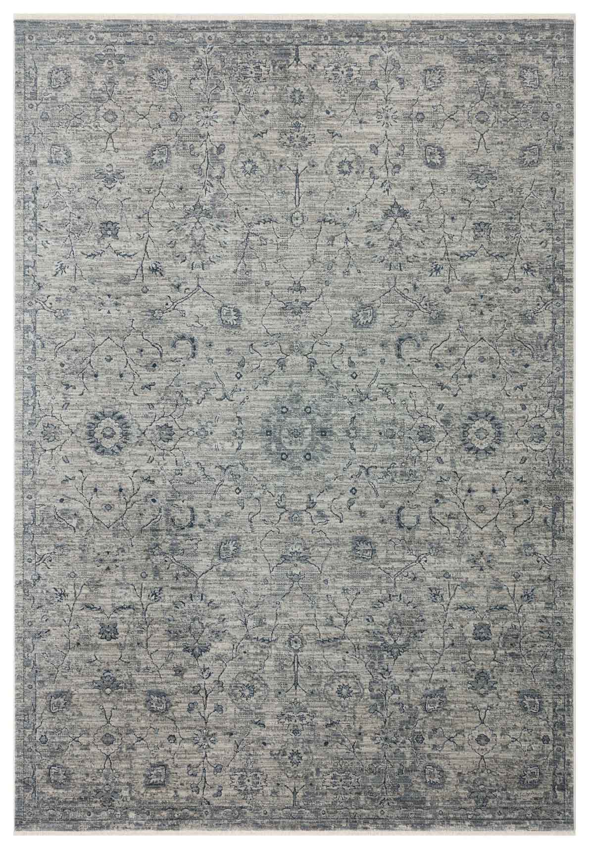 Depaca DP01 Mavi Vintage Salon Oturma Odası Halısı detay