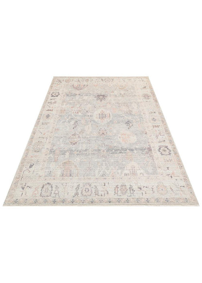 Retro RTR02 Pastel Gök Mavisi Vintage Etnik Desen Salon Mutfak Oturma odası Halısı