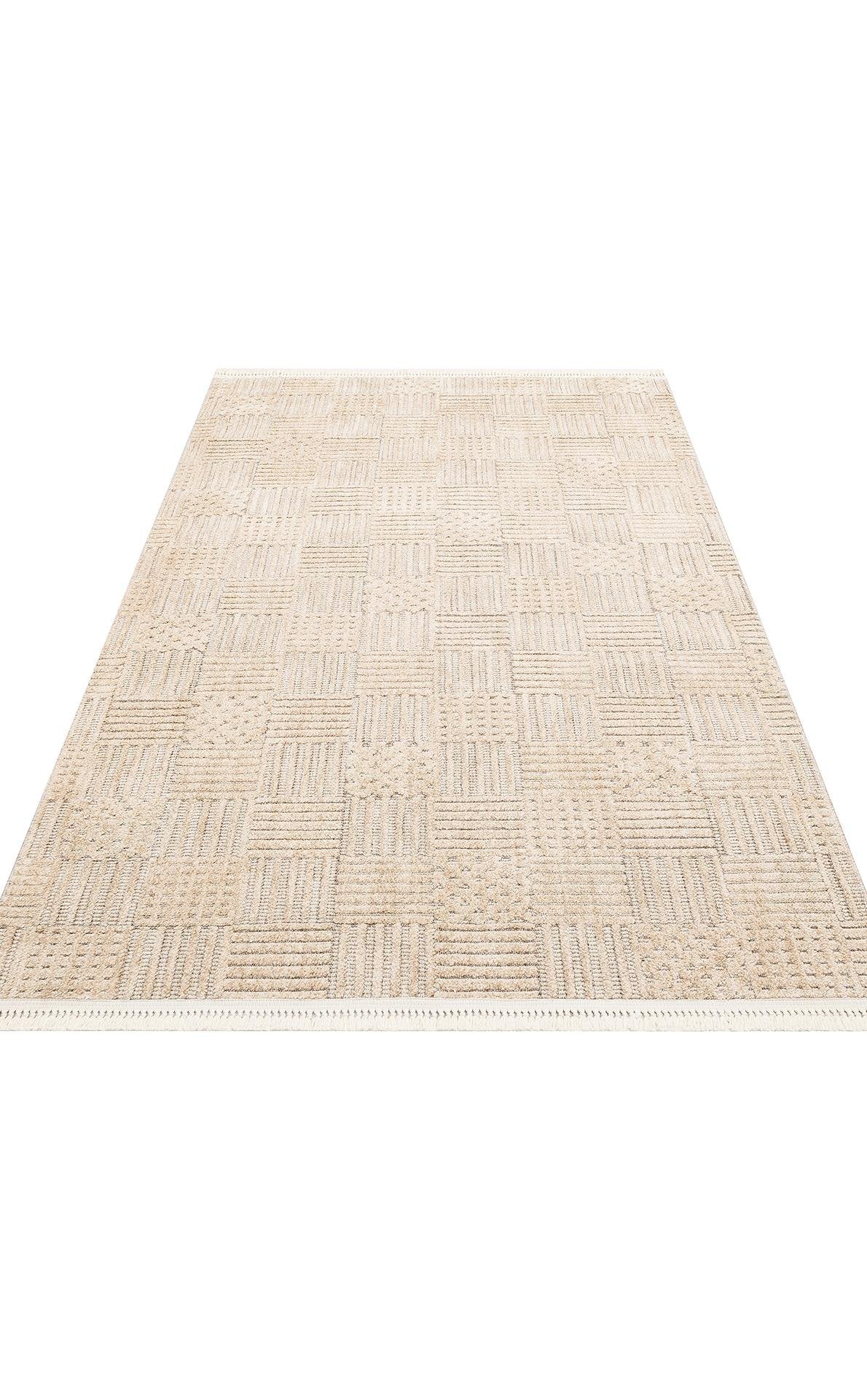 Liva LV05 Beige Örgü Dokuma Salon Koridor Yatak odası Halısı
