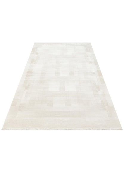Luna LN03 Krem Yumuşak Dokulu Modern Salon Mutfak Koridor Oturma odası Halısı