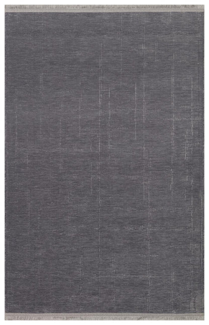 Yuna Kilim YUN02 Antrasit Makinede Yıkanabilir Salon Oturma odası Koridor Mutfak Halısı