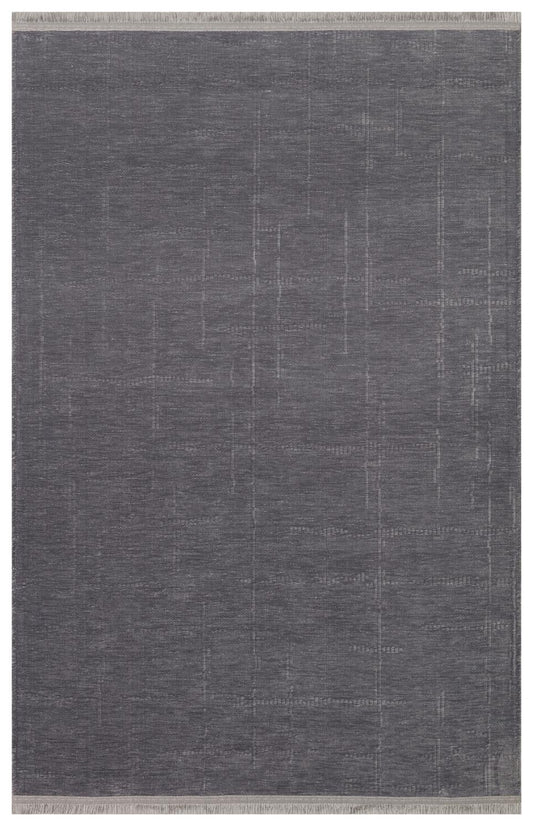 Yuna Kilim YUN02 Antrasit Makinede Yıkanabilir Salon Oturma odası Koridor Mutfak Halısı