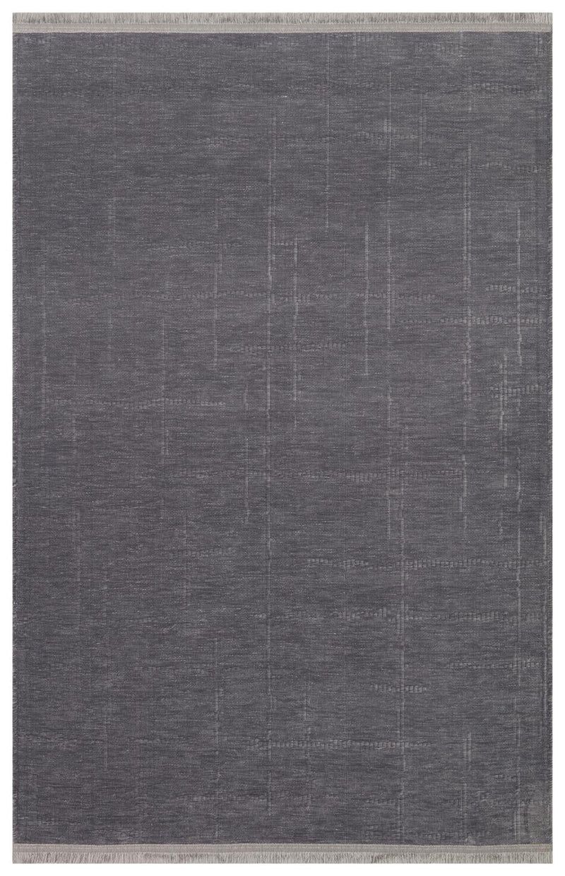 Yuna Kilim YUN02 Antrasit Makinede Yıkanabilir Salon Oturma odası Koridor Mutfak Halısı