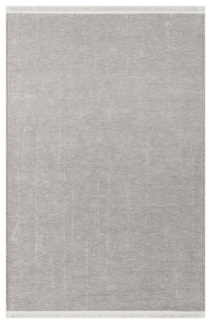 Yuna Kilim YUN02 Grey Makinede Yıkanabilir Salon Oturma odası Koridor Mutfak Halısı