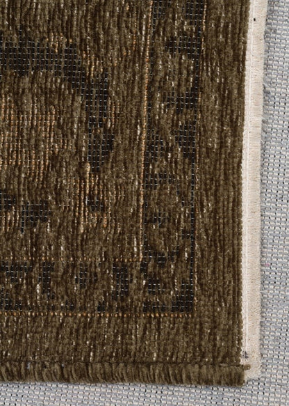Yuna Kilim XW YUN03 Green Makinede Yıkanabilir Salon Oturma odası Koridor Mutfak Halısı