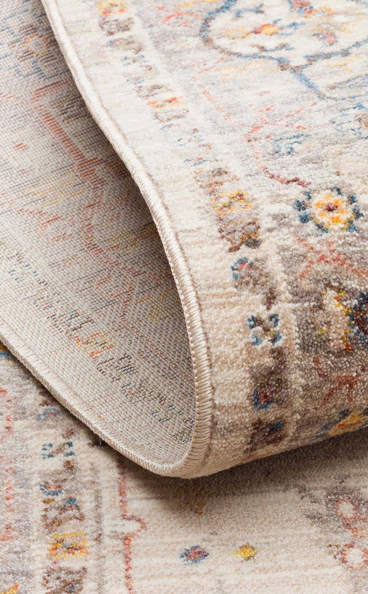 Pietra Cream Grey PTA01 Desenlere Sahip Vintage Salon Oturma odası Koridor Mutfak Halısı