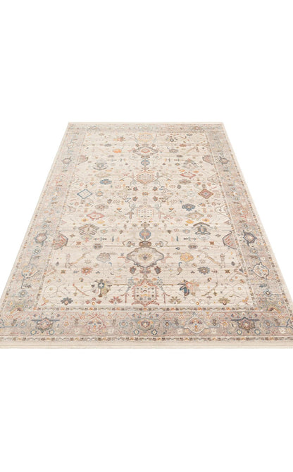 Pietra Cream Grey PTA01 Desenlere Sahip Vintage Salon Oturma odası Koridor Mutfak Halısı