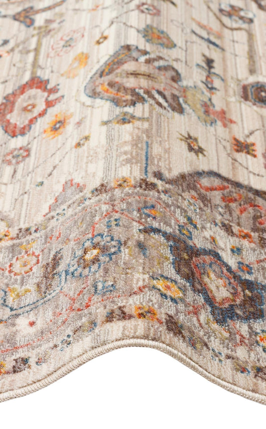 Pietra Cream Grey PTA01 Desenlere Sahip Vintage Salon Oturma odası Koridor Mutfak Halısı