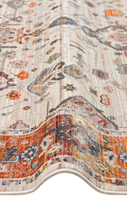 Pietra Cream Terra PTA01 Desenlere Sahip Vintage Salon Oturma odası Koridor Mutfak Halısı