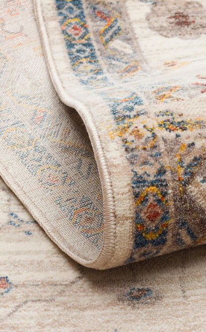 Pietra Cream Multy PTA01 Desenlere Sahip Vintage Salon Oturma odası Koridor Mutfak Halısı