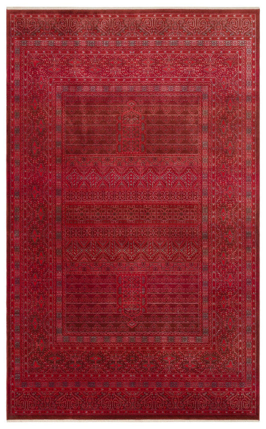 Pietra Red PTA16 Desenlere Sahip Vintage Salon Oturma odası Koridor Mutfak Halısı