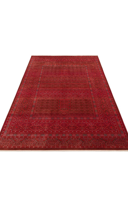 Pietra Red PTA16 Desenlere Sahip Vintage Salon Oturma odası Koridor Mutfak Halısı