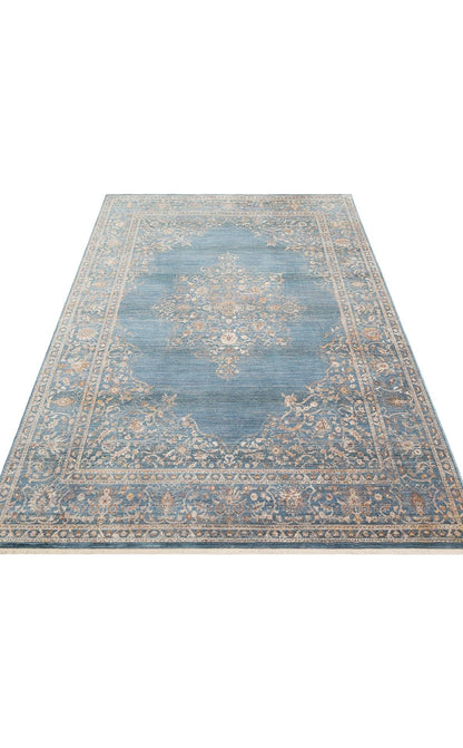 Pietra Navy PTA18 Desenlere Sahip Vintage Salon Oturma odası Koridor Mutfak Halısı