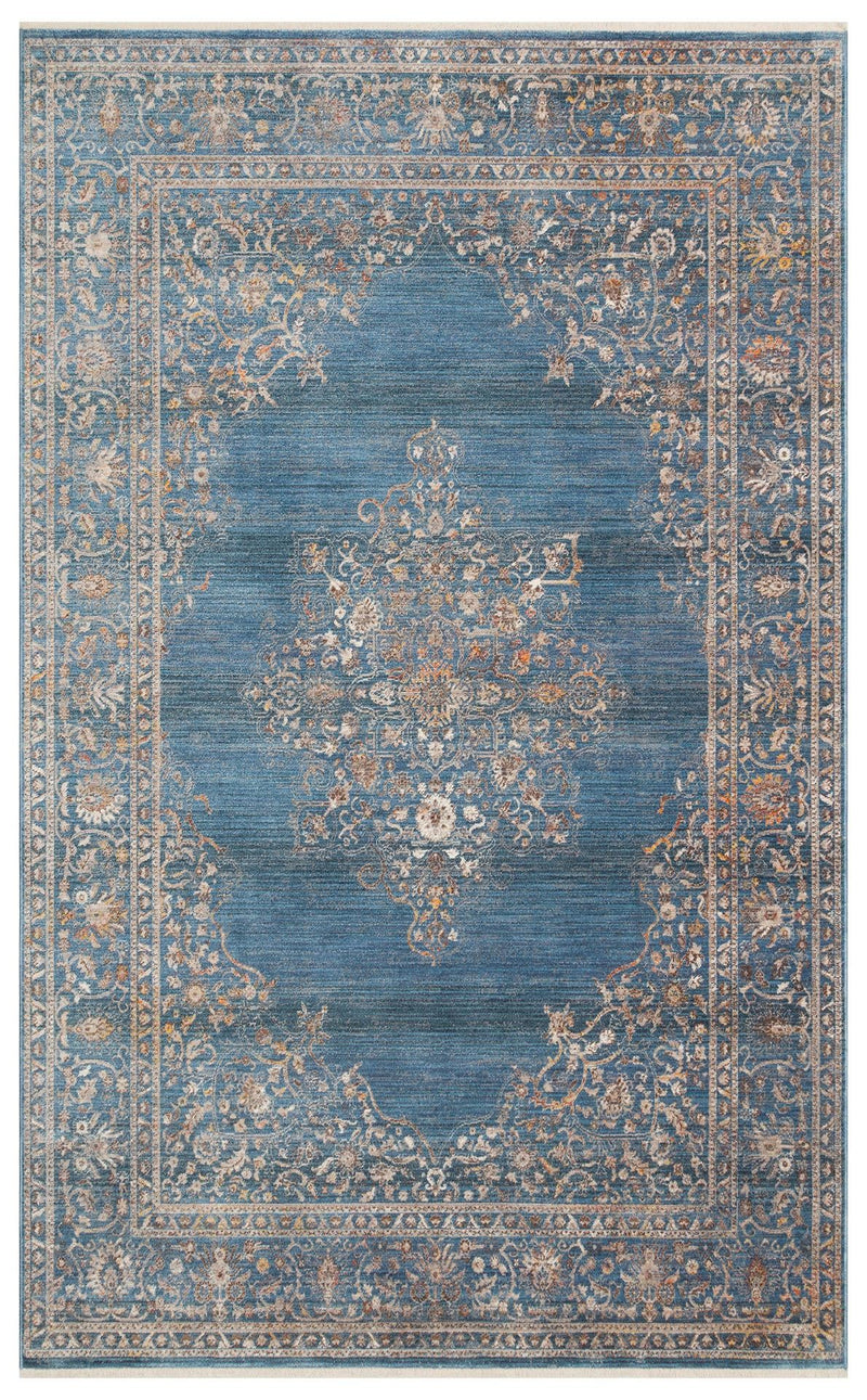 Pietra Navy PTA18 Desenlere Sahip Vintage Salon Oturma odası Koridor Mutfak Halısı