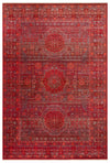 Pietra Red PTA20 Desenlere Sahip Vintage Salon Oturma odası Koridor Mutfak Halısı