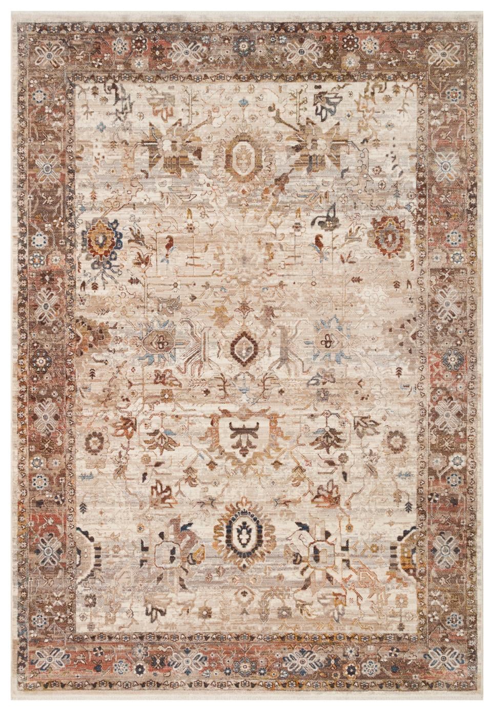 Pietra Cream PTA22 Desenlere Sahip Vintage Salon Oturma odası Koridor Mutfak Halısı