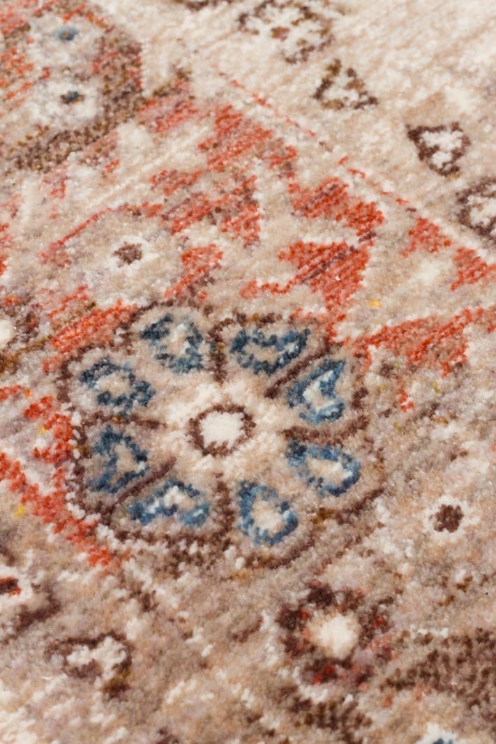 Pietra Cream PTA22 Desenlere Sahip Vintage Salon Oturma odası Koridor Mutfak Halısı