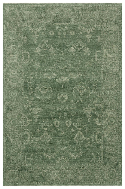 Shiraz Green SHR02 Desenlere Sahip Vintage Salon Oturma odası Koridor Mutfak Halısı