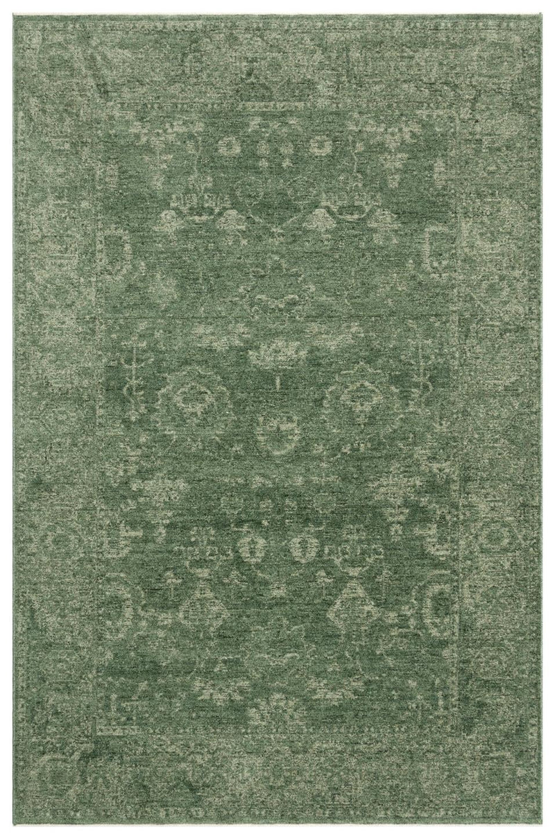 Shiraz Green SHR02 Desenlere Sahip Vintage Salon Oturma odası Koridor Mutfak Halısı