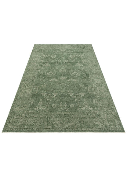 Shiraz Green SHR02 Desenlere Sahip Vintage Salon Oturma odası Koridor Mutfak Halısı