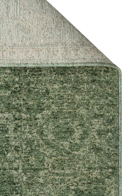 Shiraz Green SHR02 Desenlere Sahip Vintage Salon Oturma odası Koridor Mutfak Halısı
