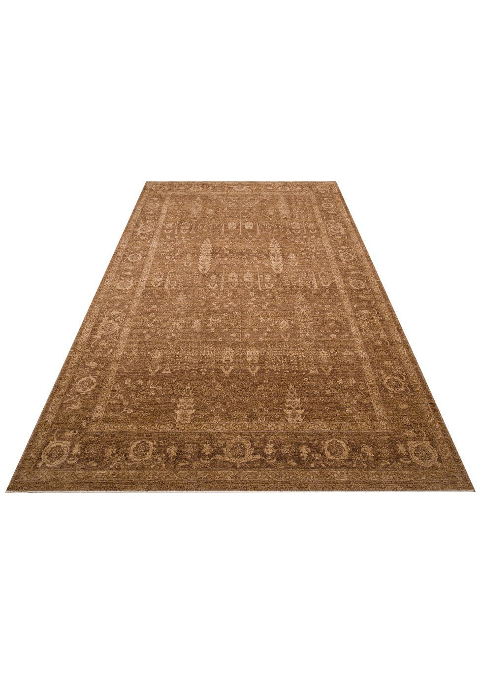 Shiraz Beige SHR03 Desenlere Sahip Vintage Salon Oturma odası Koridor Mutfak Halısı