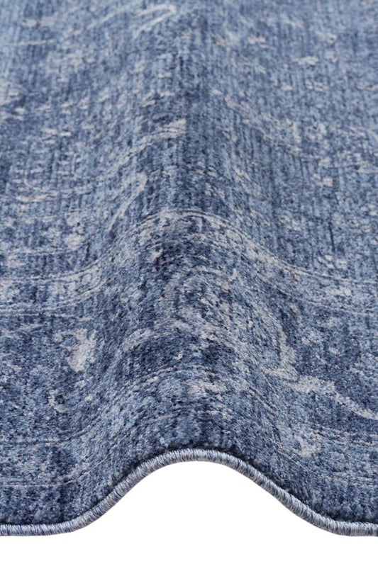 Shiraz Navy SHR03 Desenlere Sahip Vintage Salon Oturma odası Koridor Mutfak Halısı