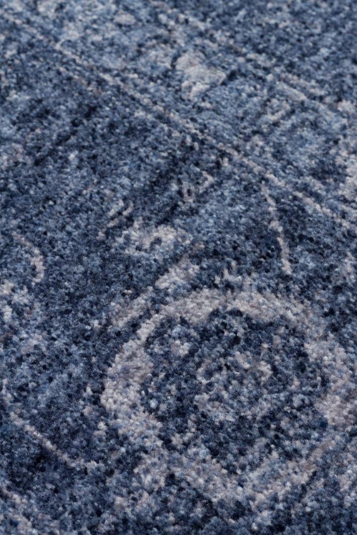 Shiraz Navy SHR03 Desenlere Sahip Vintage Salon Oturma odası Koridor Mutfak Halısı
