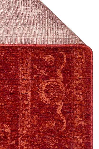 Shiraz Red SHR03 Desenlere Sahip Vintage Salon Oturma odası Koridor Mutfak Halısı