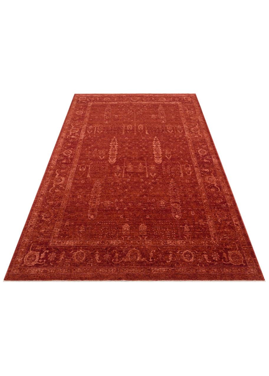 Shiraz Red SHR03 Desenlere Sahip Vintage Salon Oturma odası Koridor Mutfak Halısı