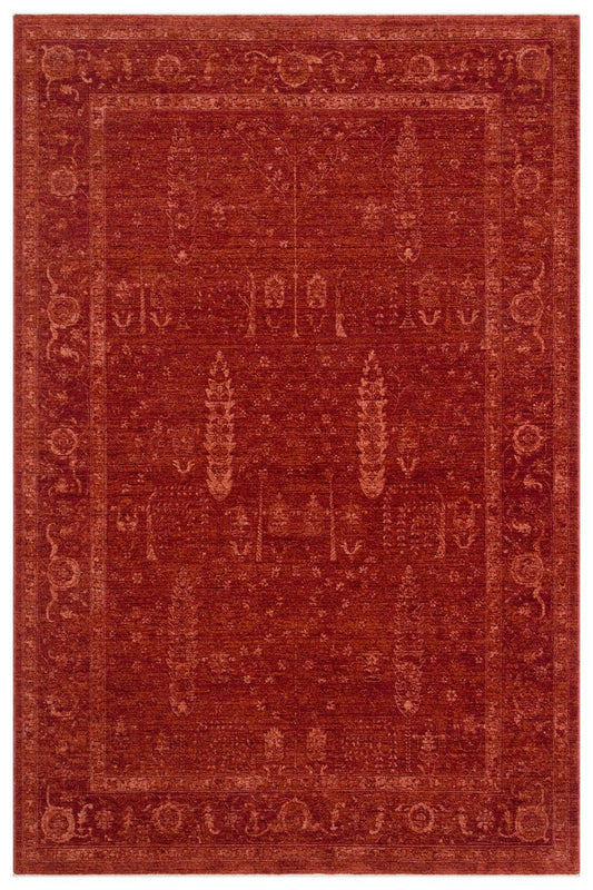 Shiraz Red SHR03 Desenlere Sahip Vintage Salon Oturma odası Koridor Mutfak Halısı