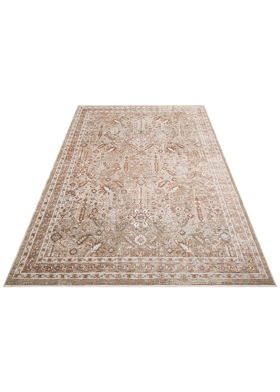 Madrid MAD01 Cream Gold Desenlere Sahip Vintage Salon Oturma odası Koridor Mutfak Halısı