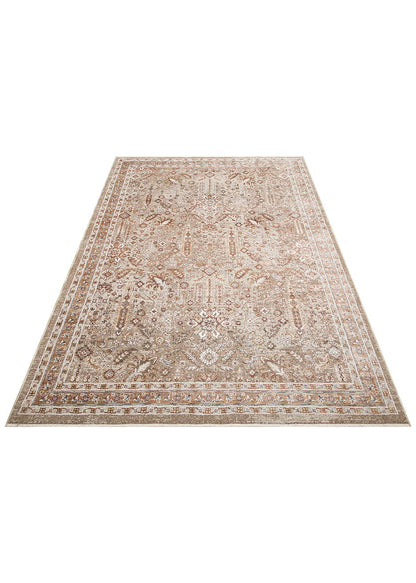 Madrid MAD01 Cream Gold Desenlere Sahip Vintage Salon Oturma odası Koridor Mutfak Halısı