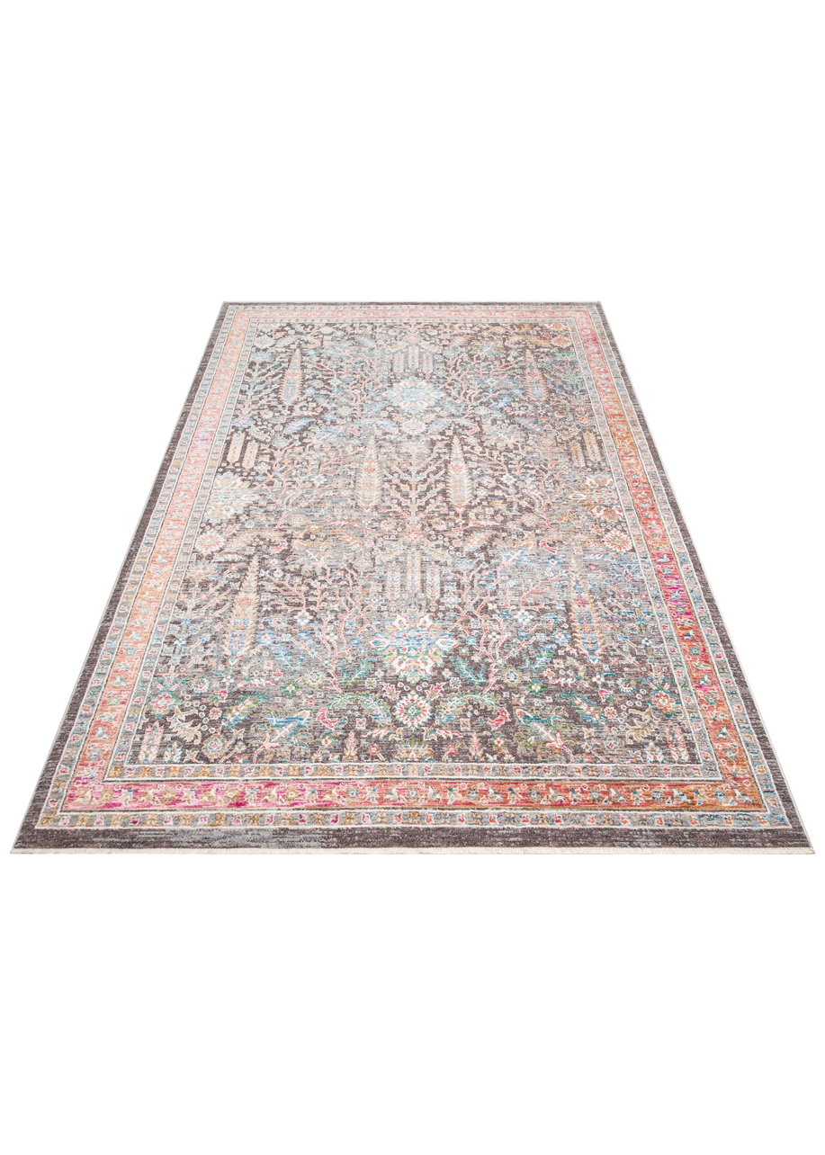 Madrid MAD01 Multy Renkli Desenlere Sahip Vintage Salon Oturma odası Koridor Mutfak Halısı