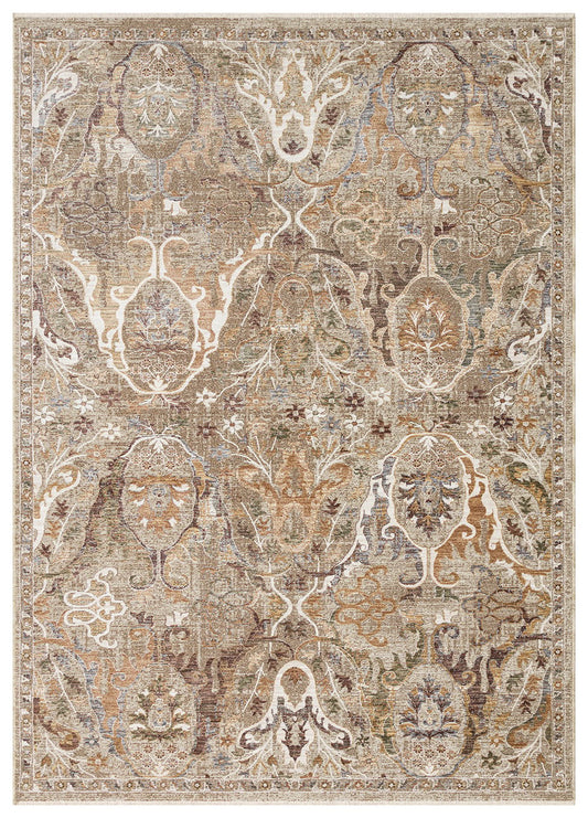 Madrid MAD02 Cream Gold Desenlere Sahip Vintage Salon Oturma odası Koridor Mutfak Halısı