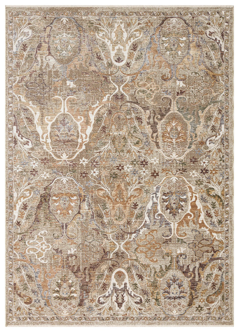 Madrid MAD02 Cream Gold Desenlere Sahip Vintage Salon Oturma odası Koridor Mutfak Halısı