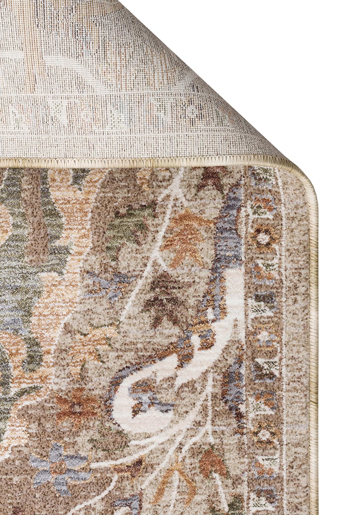 Madrid MAD02 Cream Gold Desenlere Sahip Vintage Salon Oturma odası Koridor Mutfak Halısı