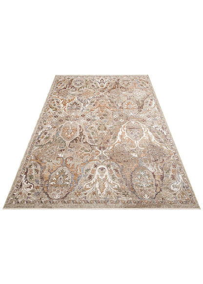 Madrid MAD02 Cream Gold Desenlere Sahip Vintage Salon Oturma odası Koridor Mutfak Halısı
