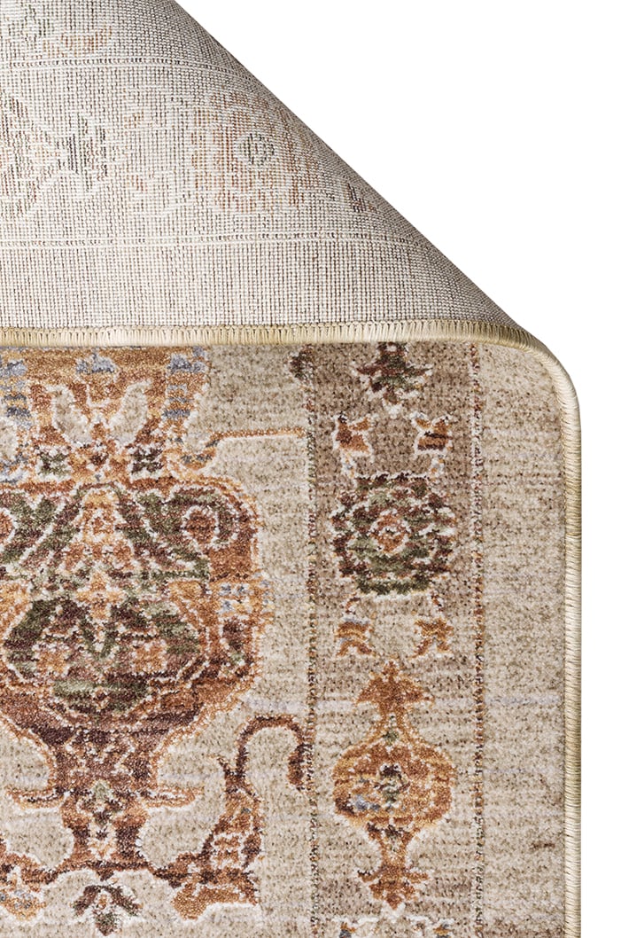 Madrid MAD05 Cream Gold Renkli Desenlere Sahip Vintage Salon Oturma odası Koridor Mutfak Halısı