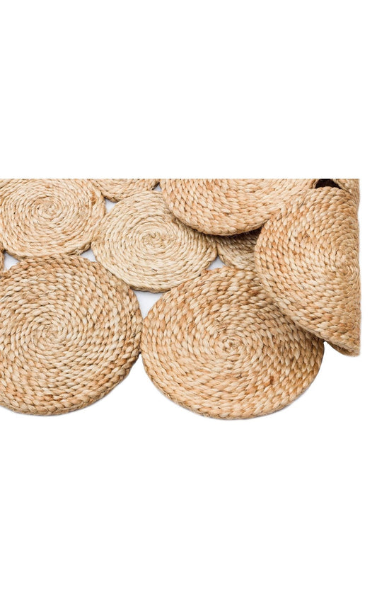 Jüttz CA-113 Natural XW Yuvarlak-Oval El Dokuma Hasır Halı