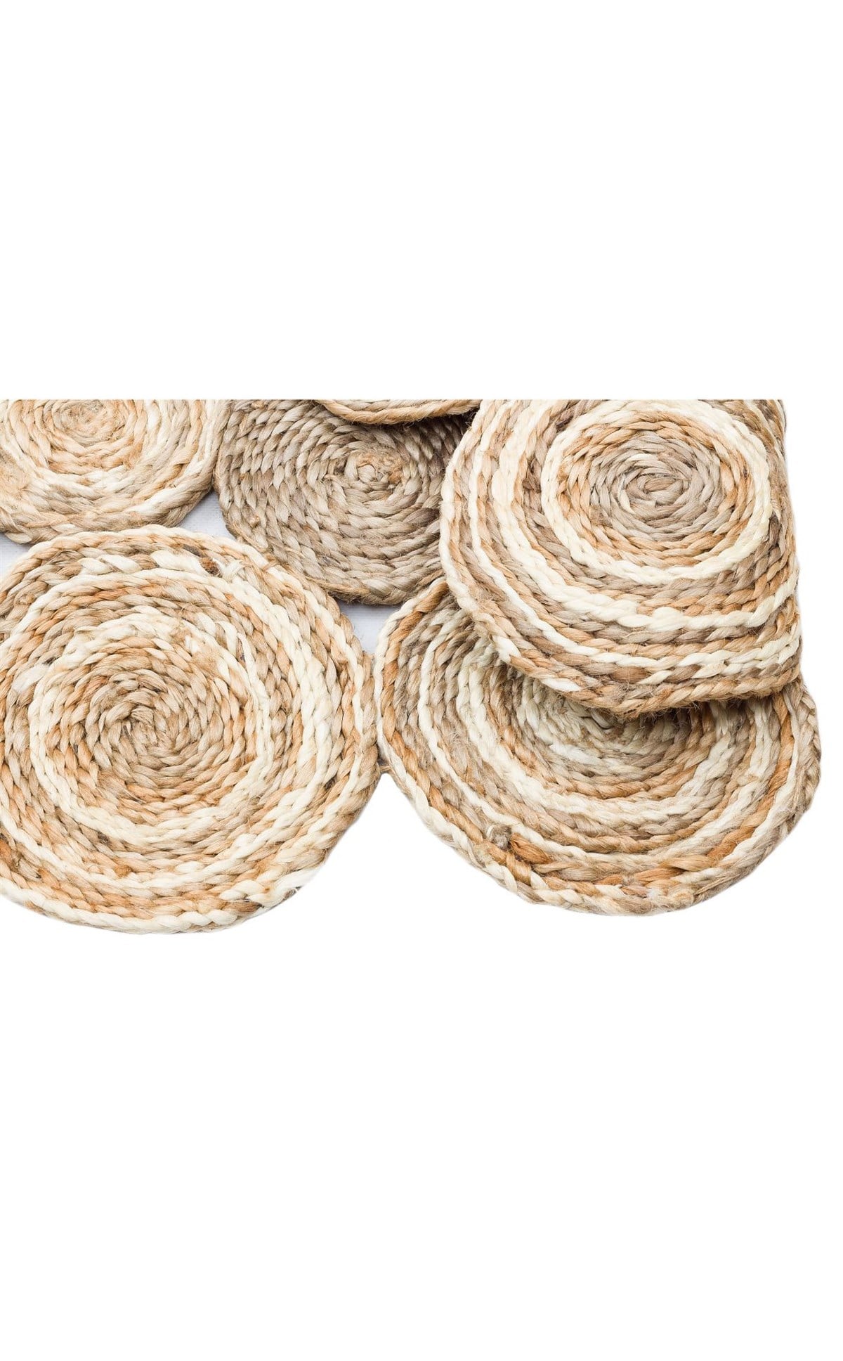 Jüttz CA-111 Natural XW Yuvarlak-Oval El Dokuma Hasır Halı