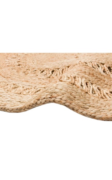 Jüttz CA-112 Natural XW Yuvarlak-Oval El Dokuma Hasır Halı